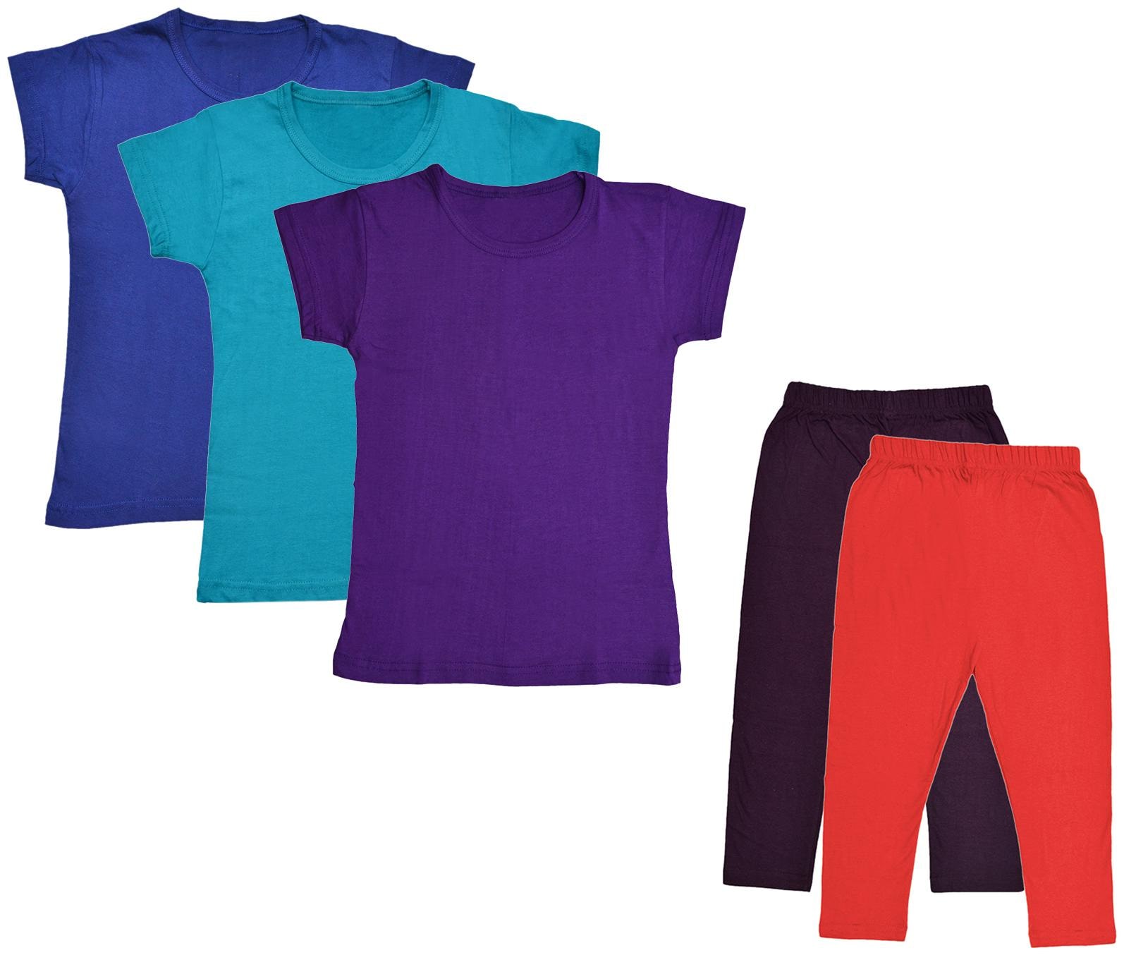 

Kavya Girl Cotton Top Bottom Set - Multi