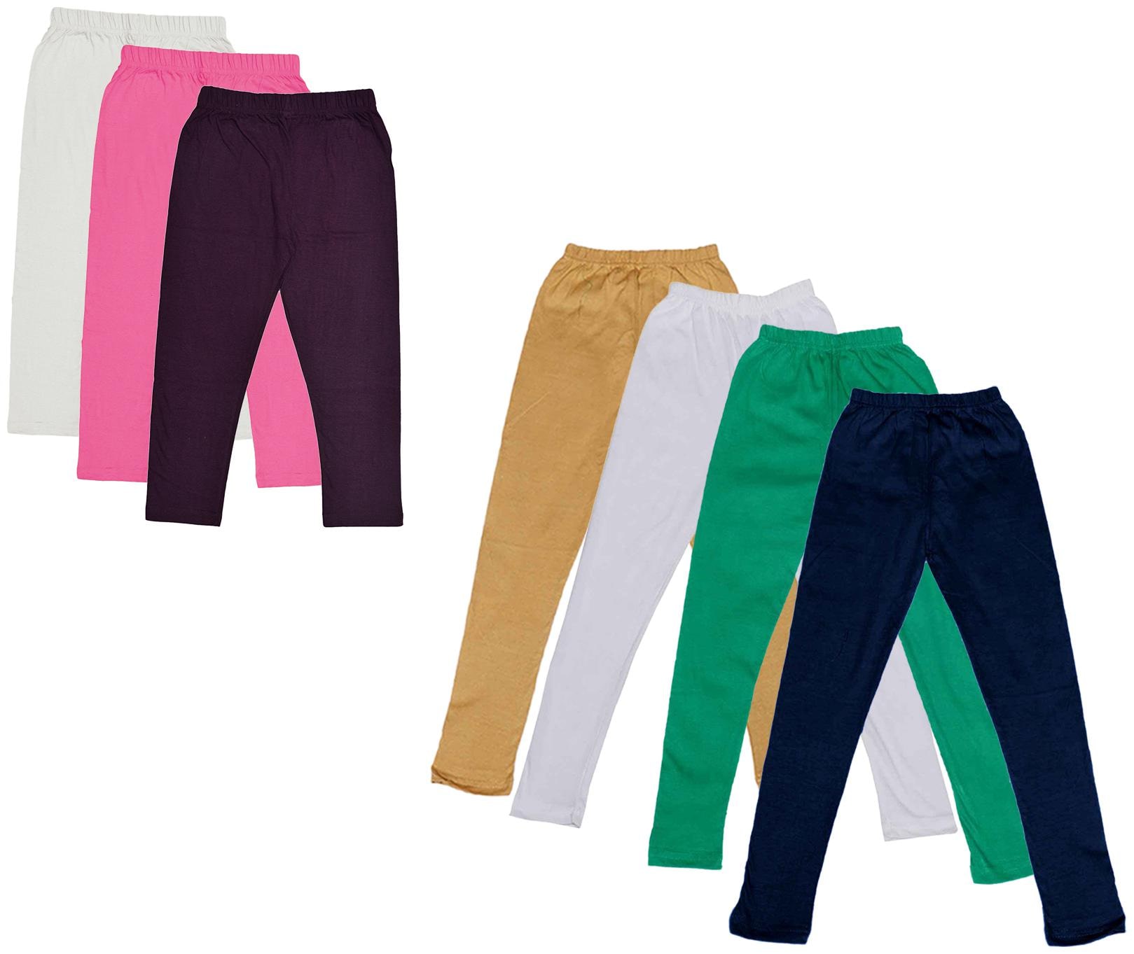 

Kavya Girl Cotton Solid Capri - Multi