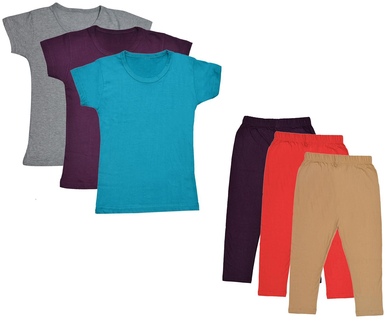 

Kavya Girl Cotton Top Bottom Set - Multi