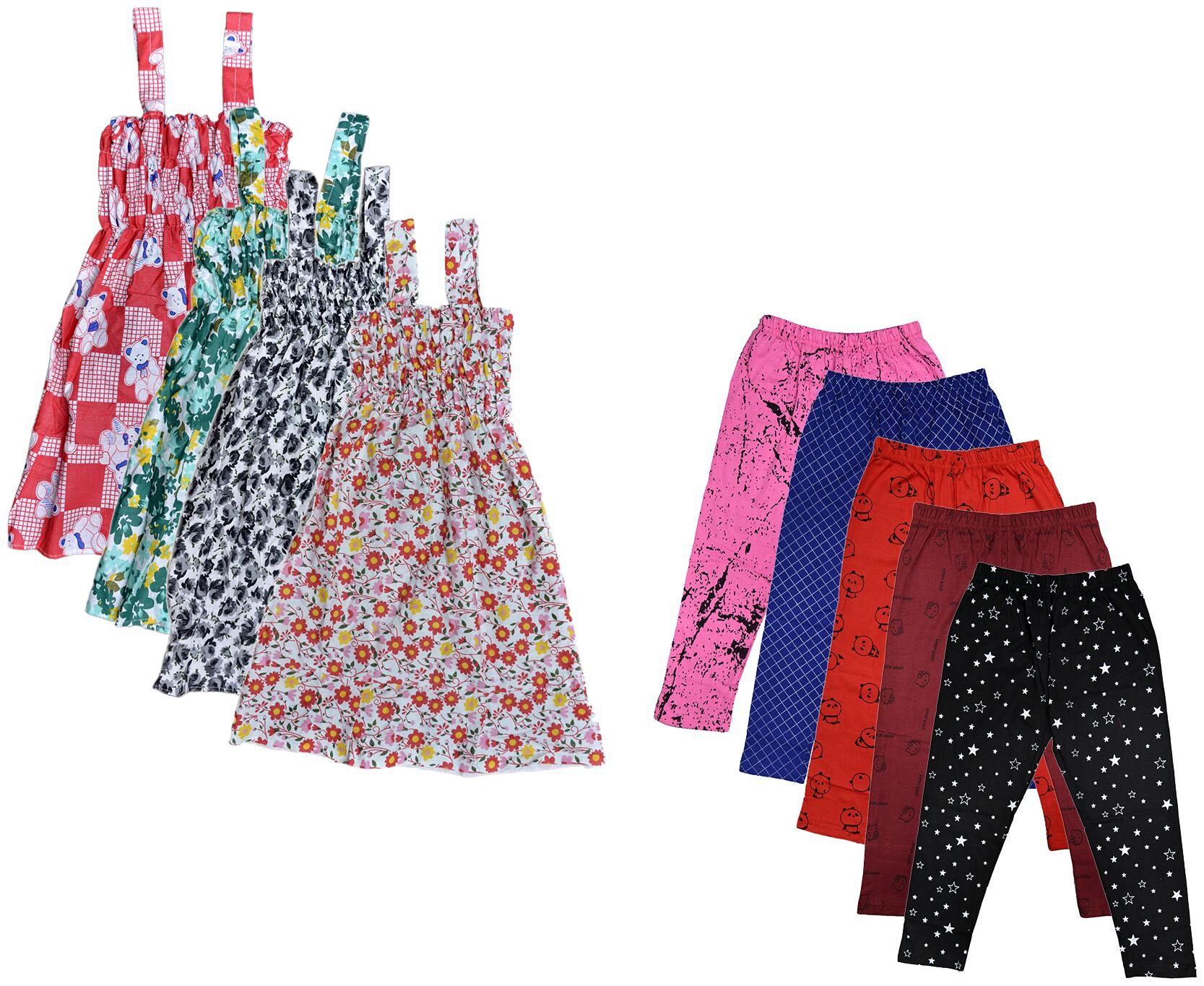 

Kavya Girl Cotton Top Bottom Set - Multi
