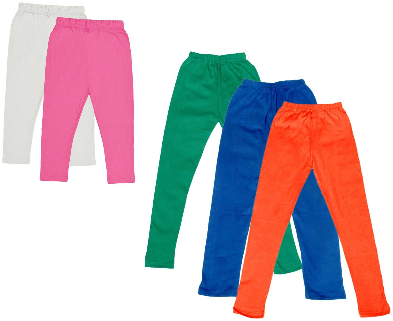 

Kavya Girl Cotton Solid Capri - Multi