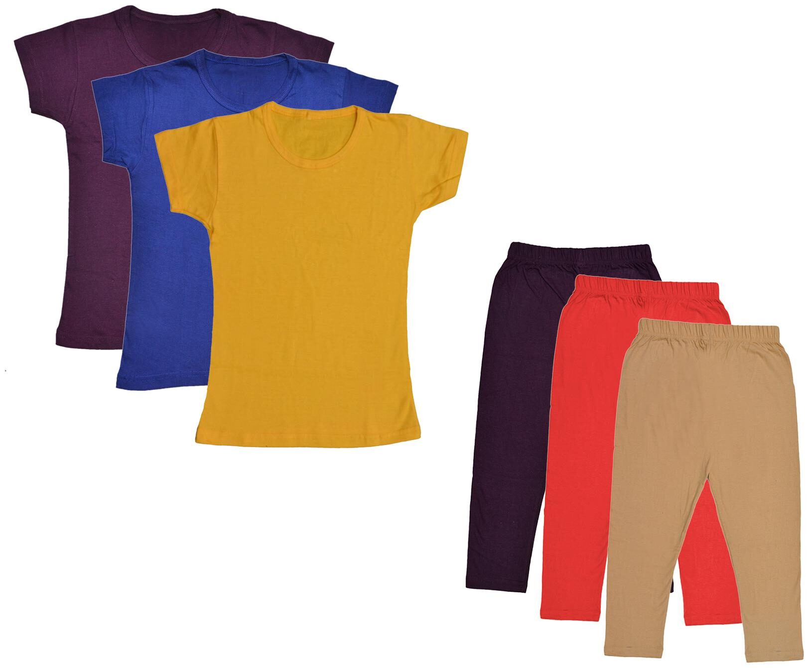 

Kavya Girl Cotton Top Bottom Set - Multi