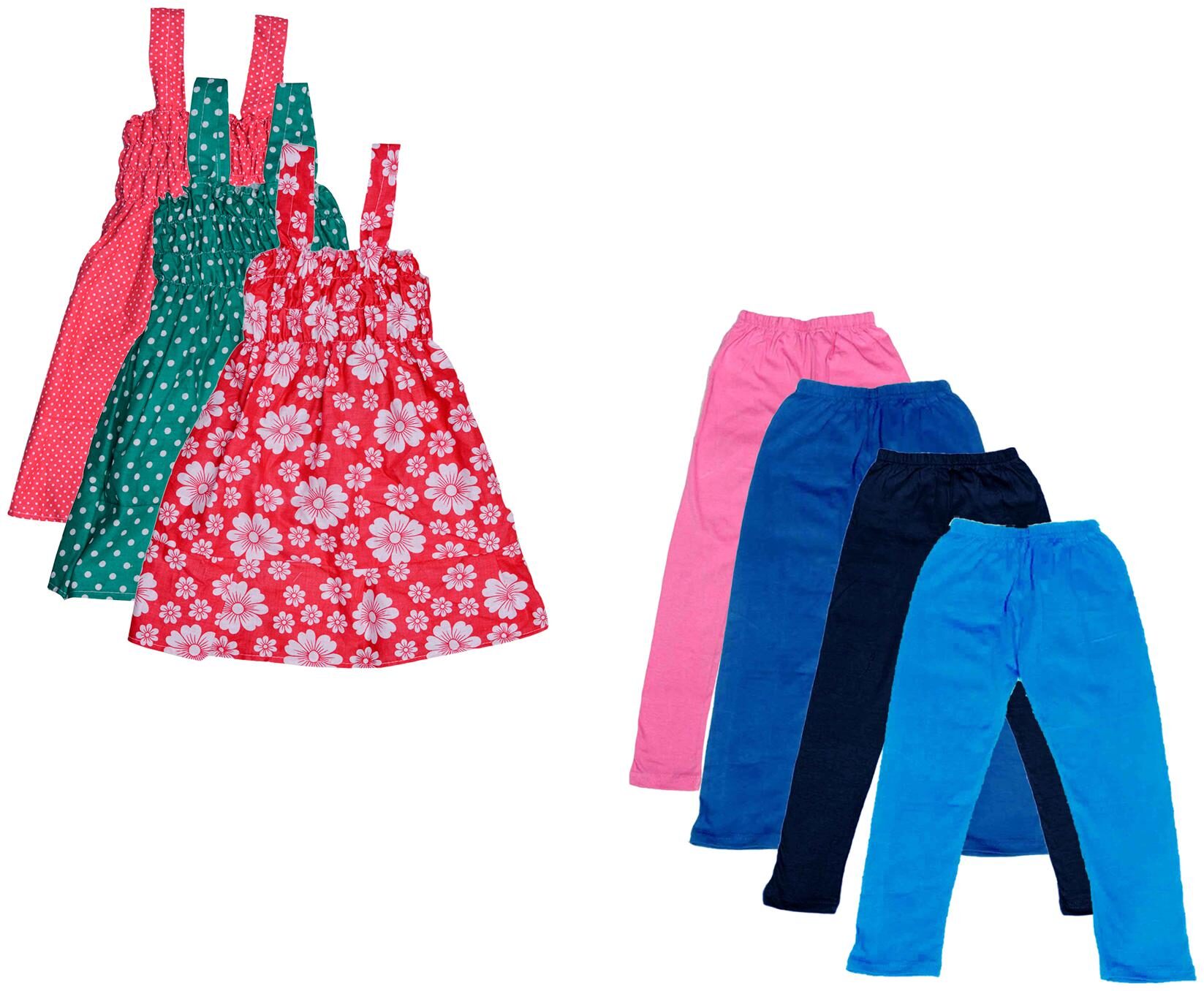 

Kavya Girl Cotton Top Bottom Set - Multi