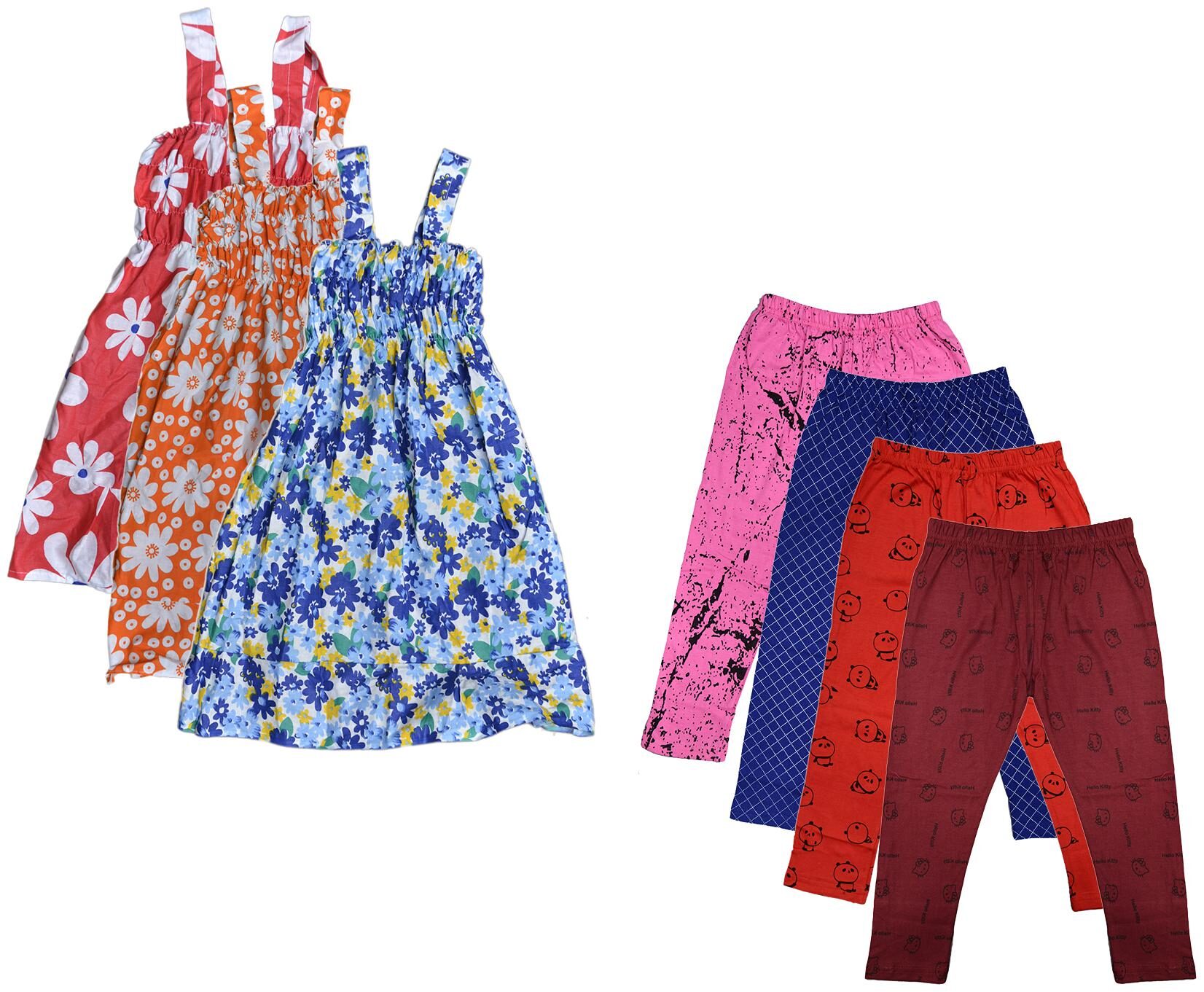 

Kavya Girl Cotton Top Bottom Set - Multi