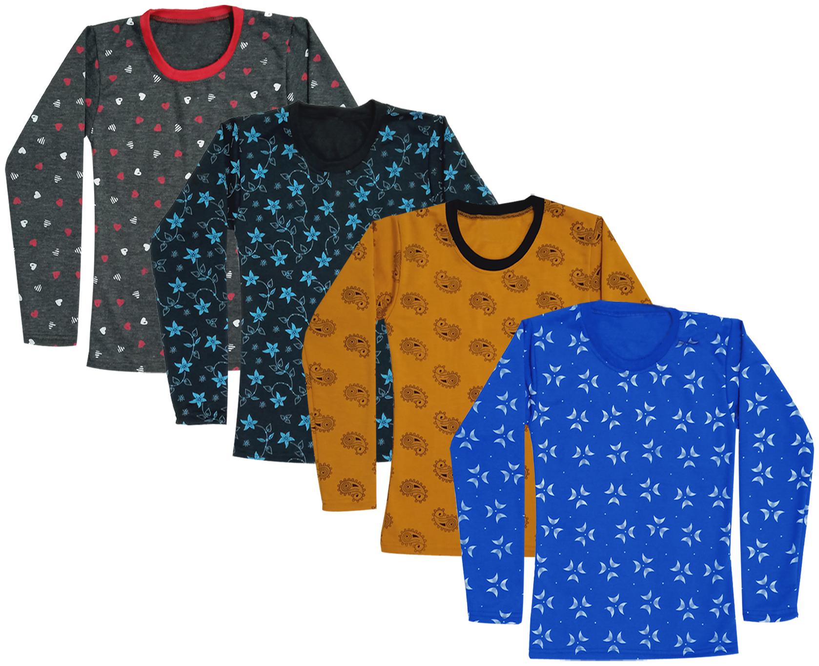 

Kavya Girl Wool Printed T shirt - Multi