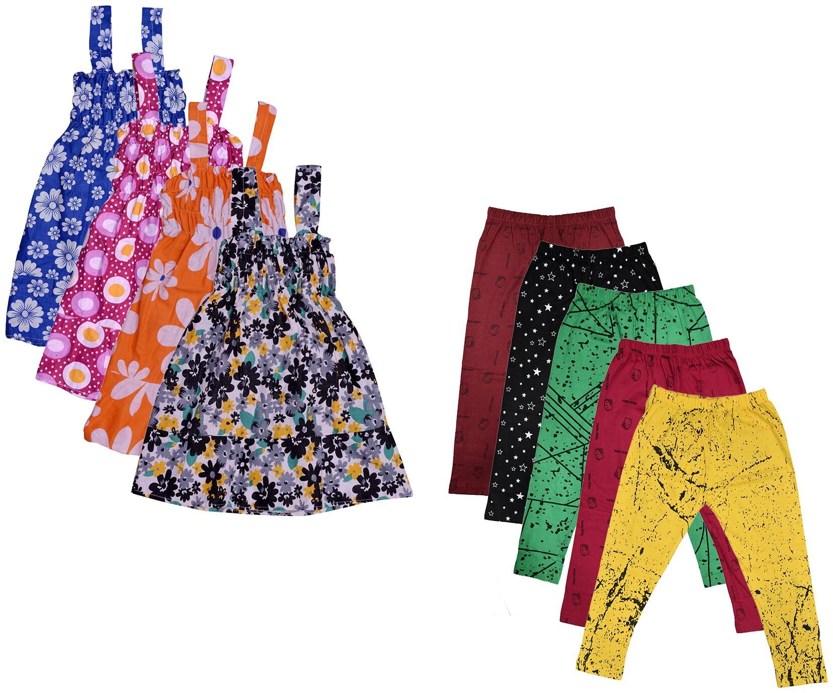 

Kavya Girl Cotton Top Bottom Set - Multi
