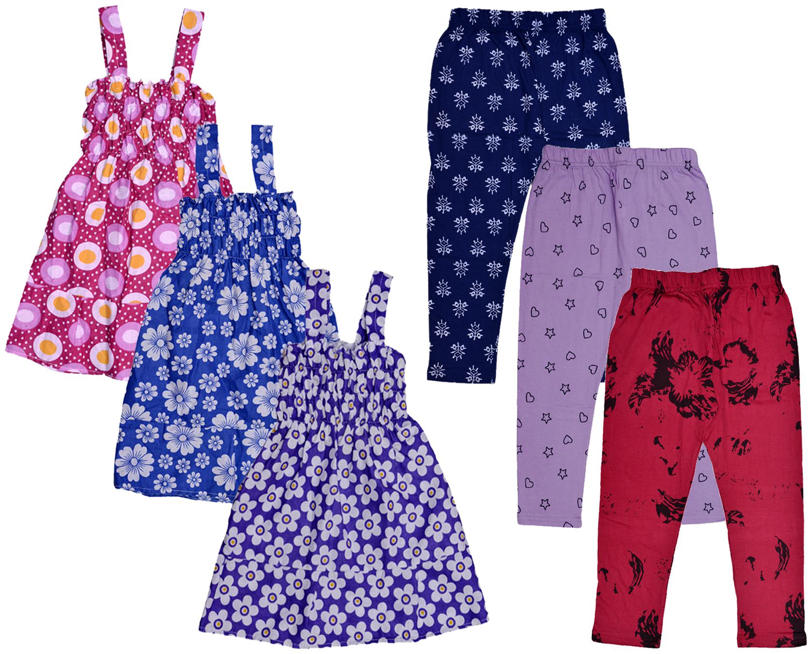 

Kavya Girl Cotton Top Bottom Set - Multi