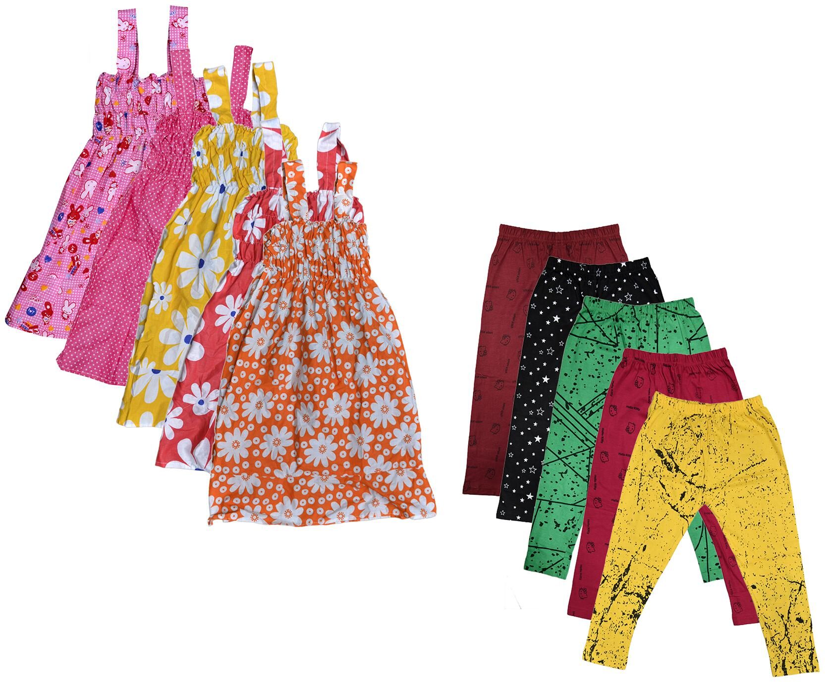 

Kavya Girl Cotton Top Bottom Set - Multi