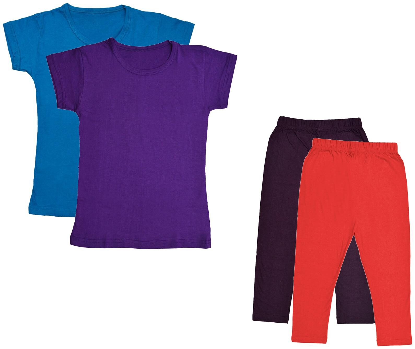 

Kavya Girl Cotton Top Bottom Set - Multi