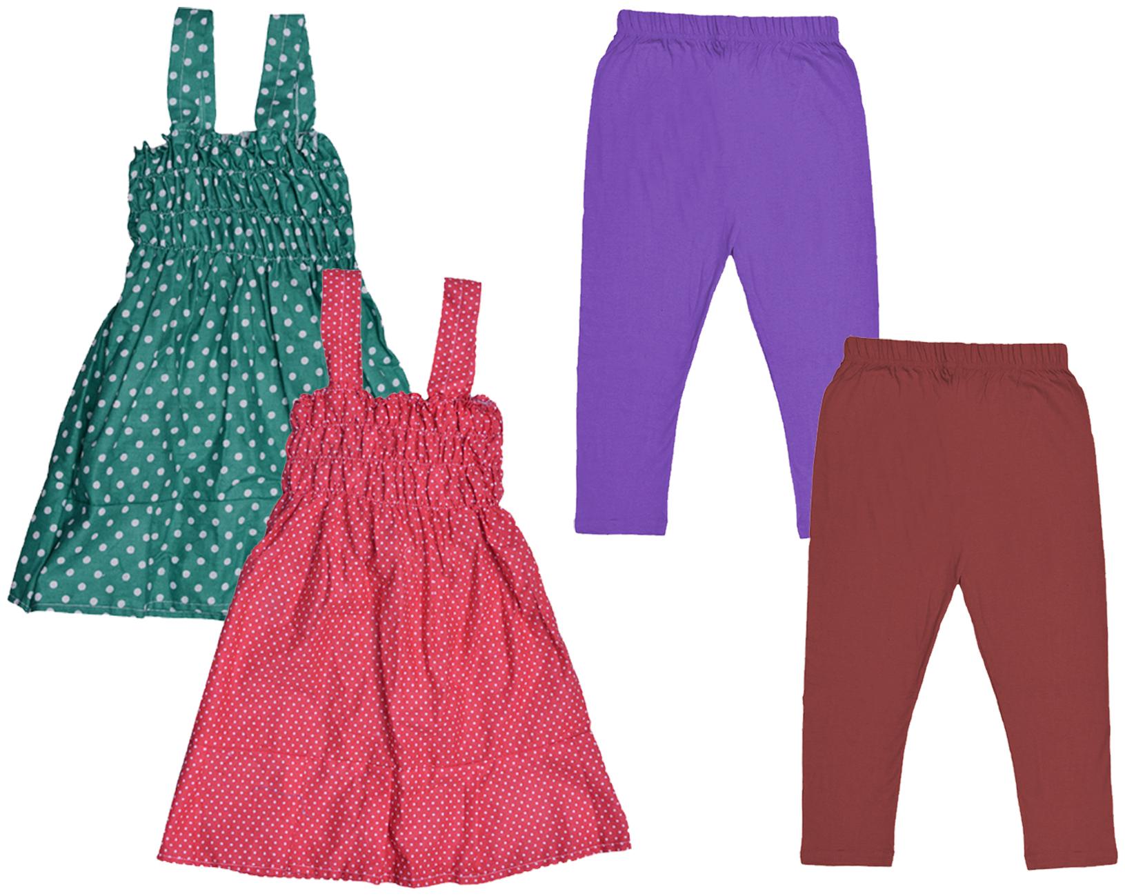

Kavya Girl Cotton Top Bottom Set - Multi