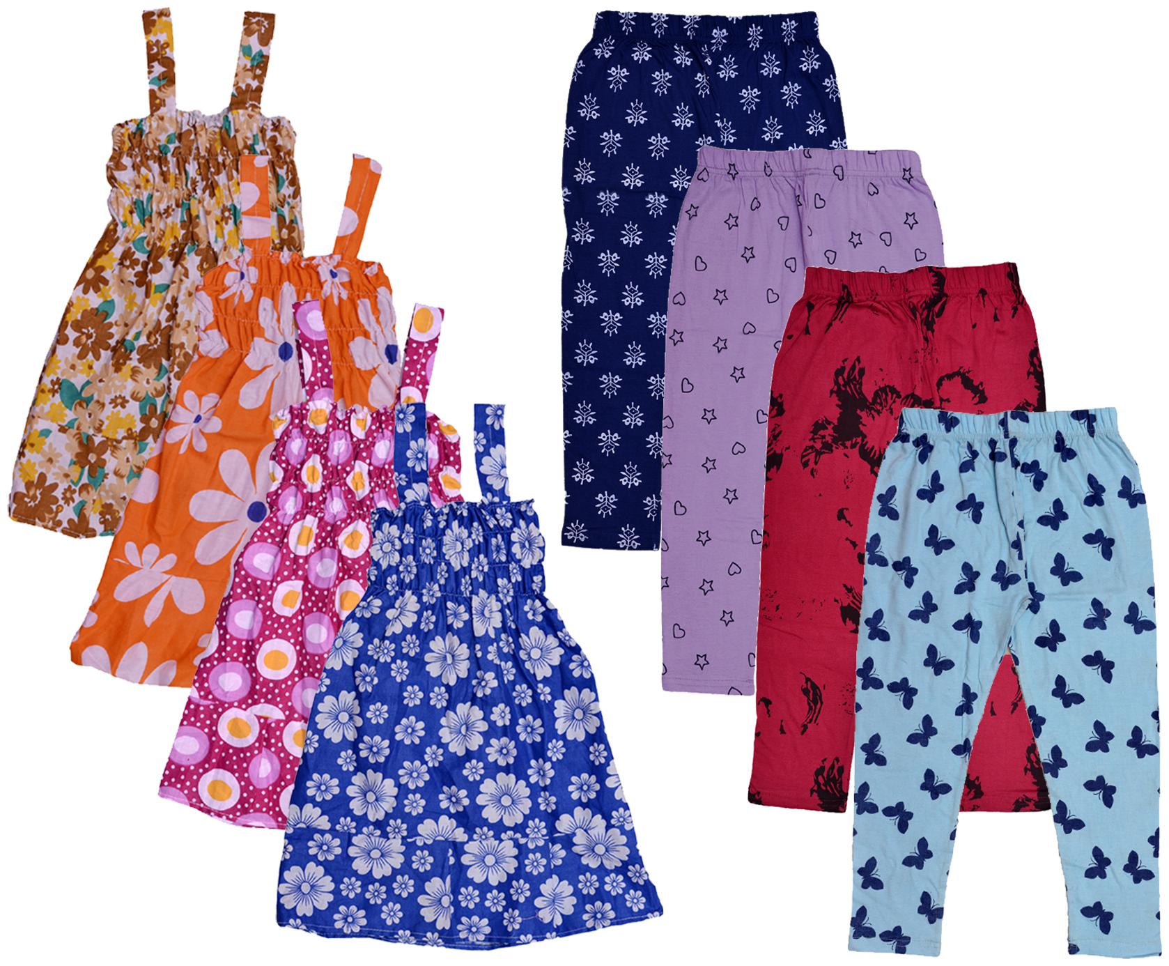 

Kavya Girl Cotton Top Bottom Set - Multi