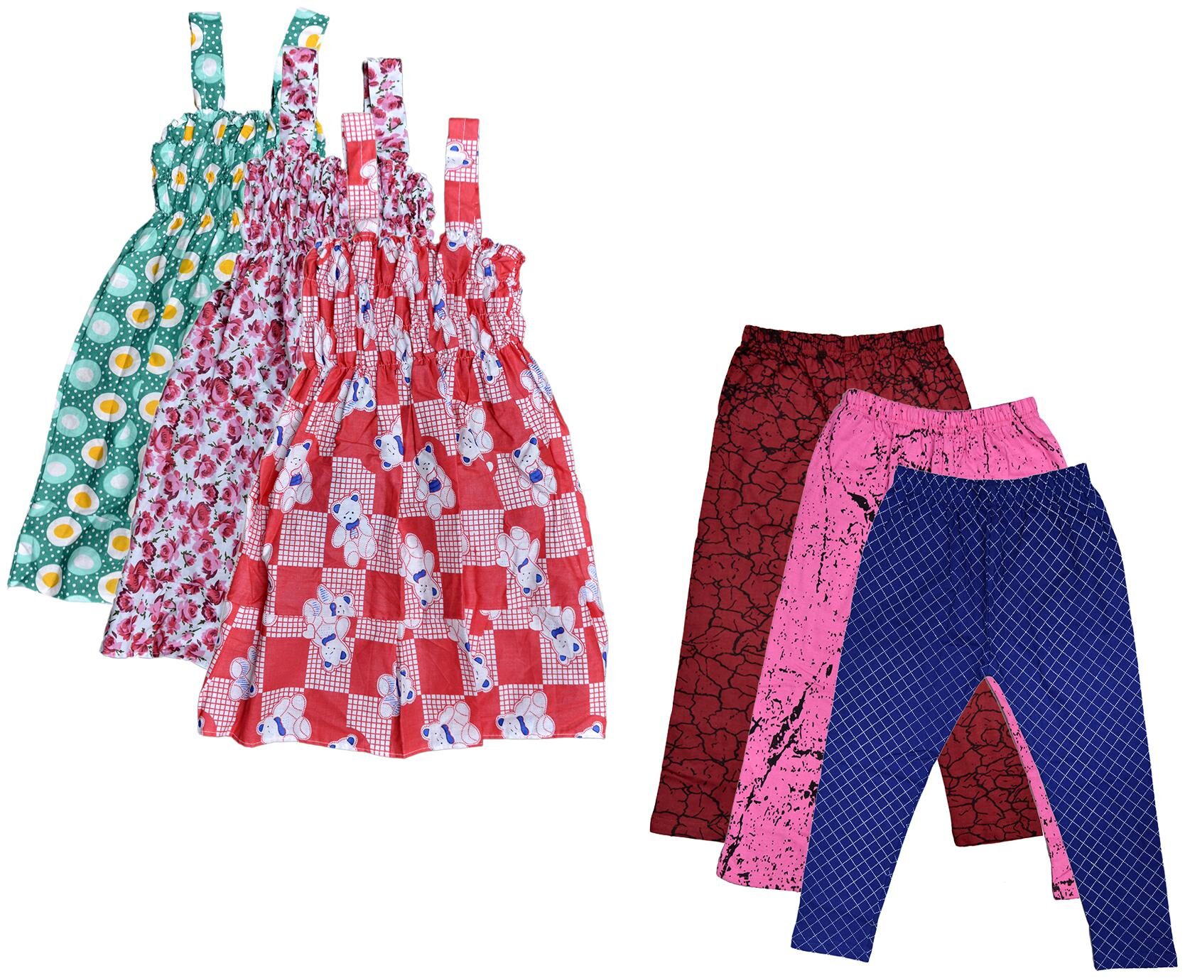 

Kavya Girl Cotton Top Bottom Set - Multi