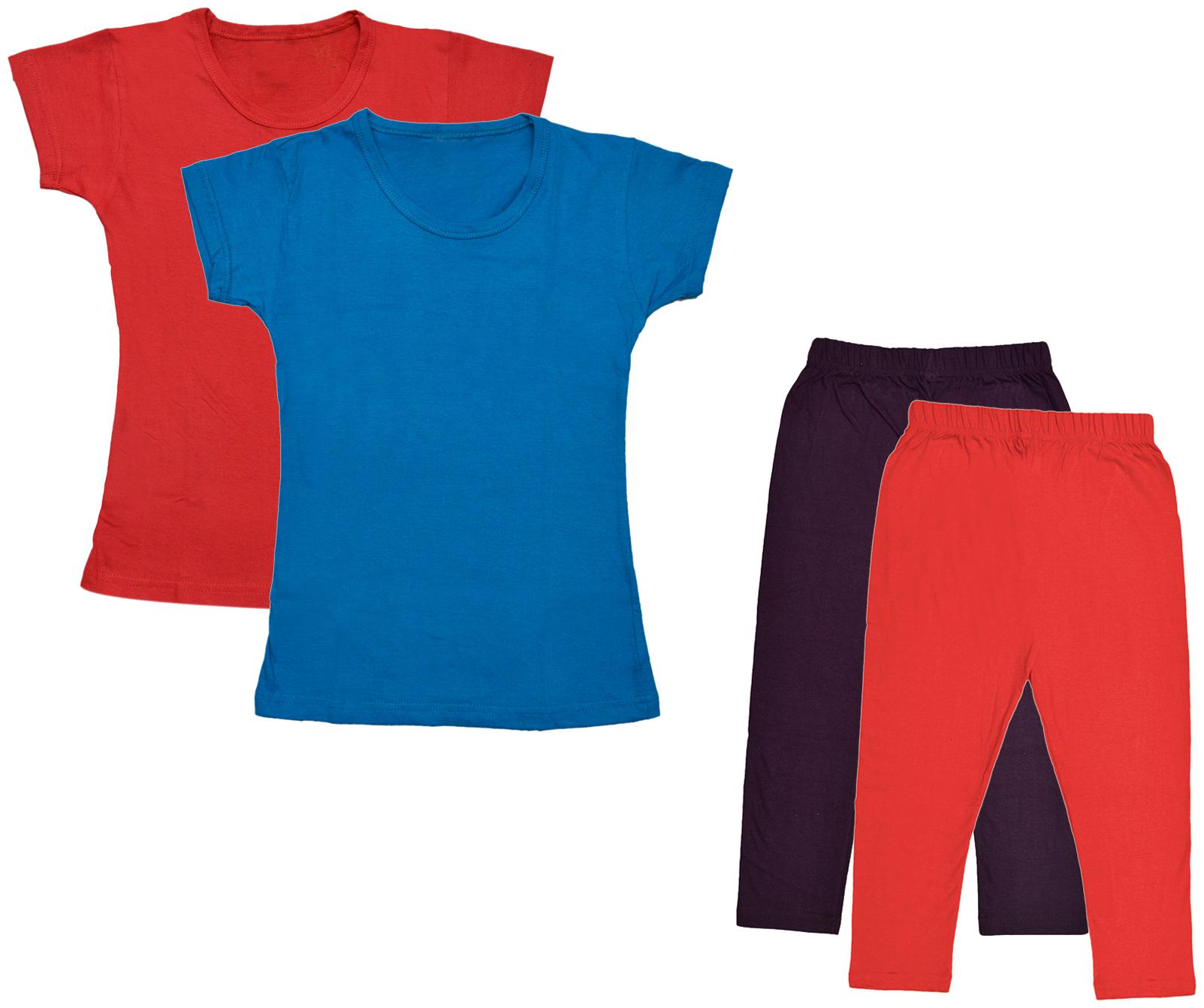 

Kavya Girl Cotton Top Bottom Set - Multi