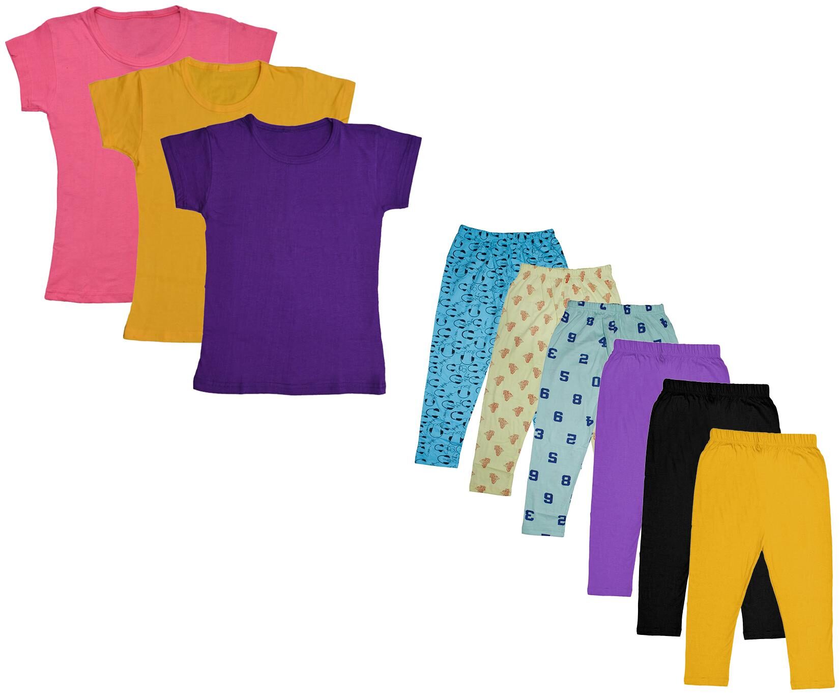 

Kavya Girl Cotton Top Bottom Set - Multi