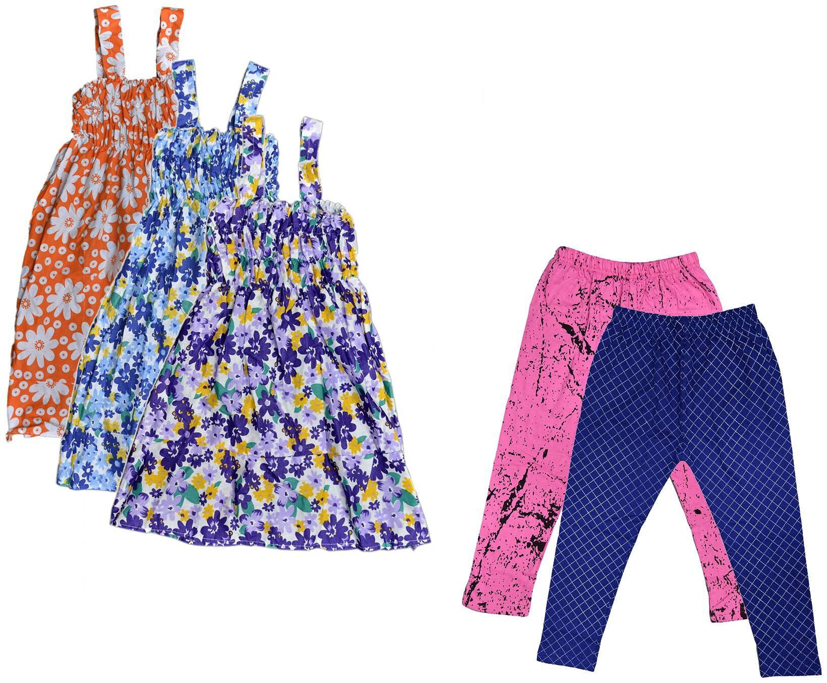 

Kavya Girl Cotton Top Bottom Set - Multi