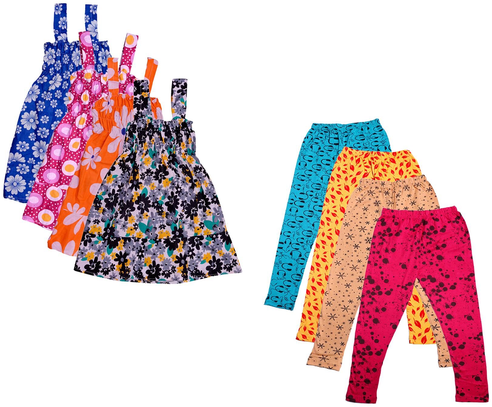

Kavya Girl Cotton Top Bottom Set - Multi