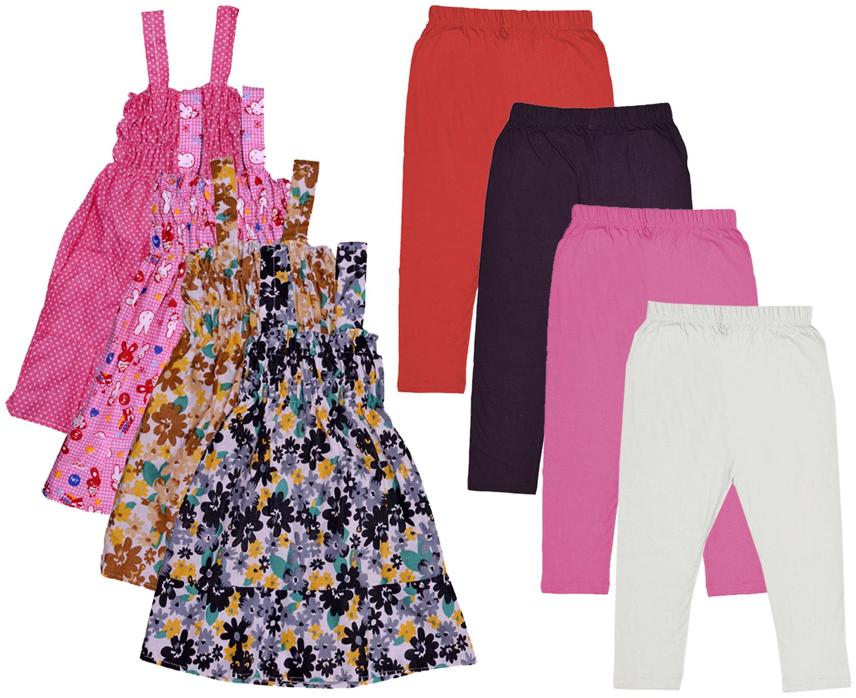 

Kavya Girl Cotton Top Bottom Set - Multi
