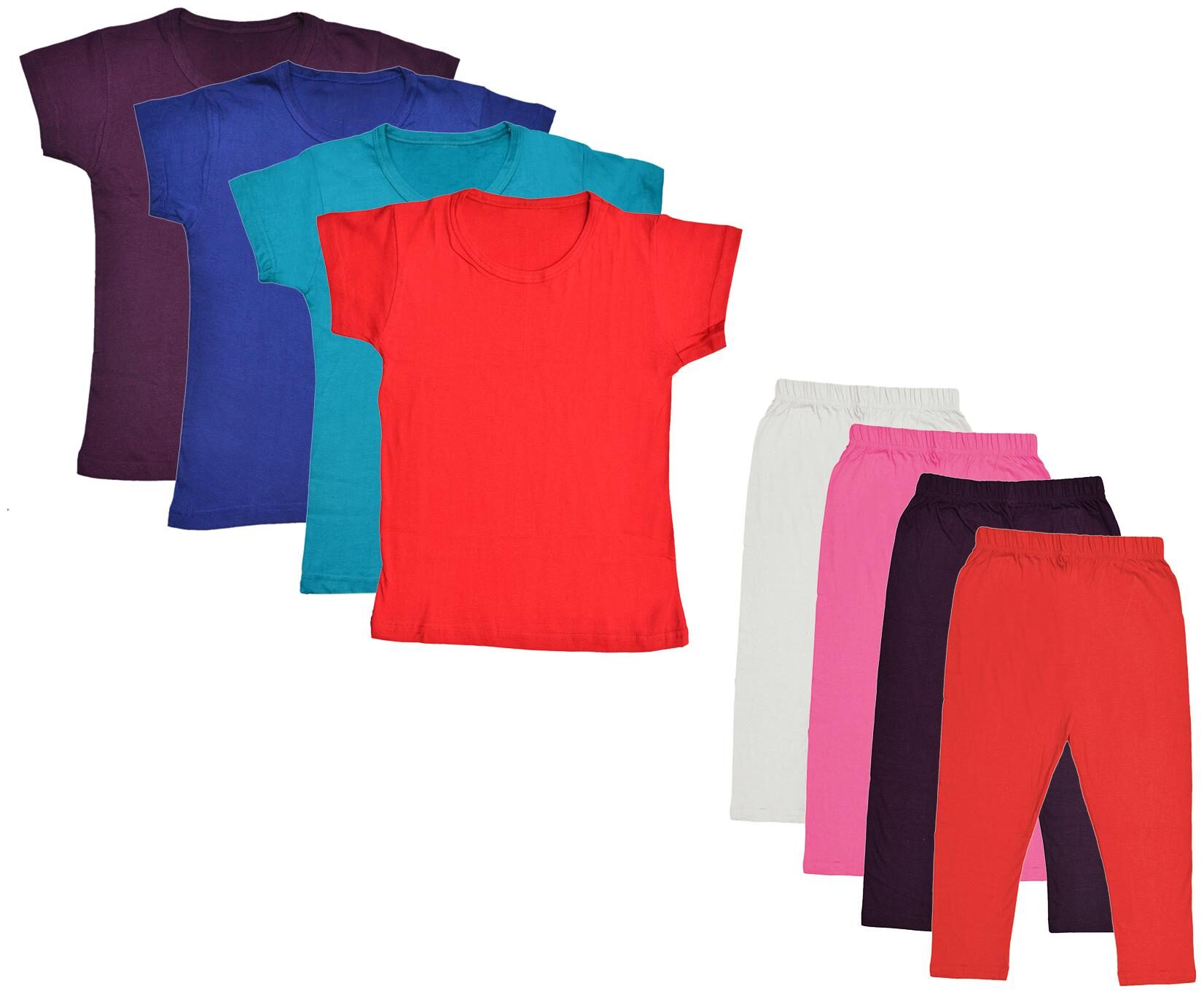 

Kavya Girl Cotton Top Bottom Set - Multi