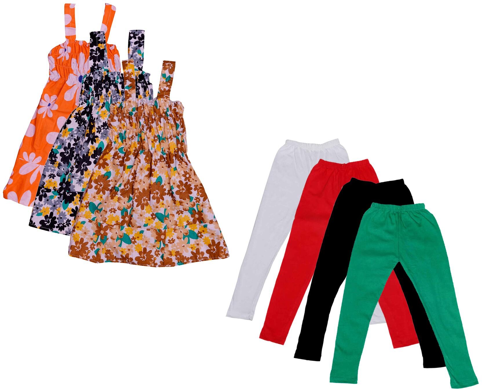 

Kavya Girl Cotton Top Bottom Set - Multi