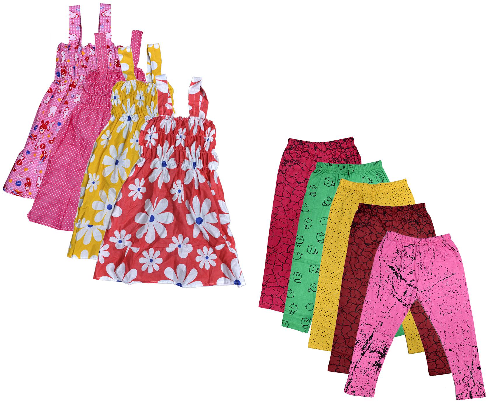 

Kavya Girl Cotton Top Bottom Set - Multi