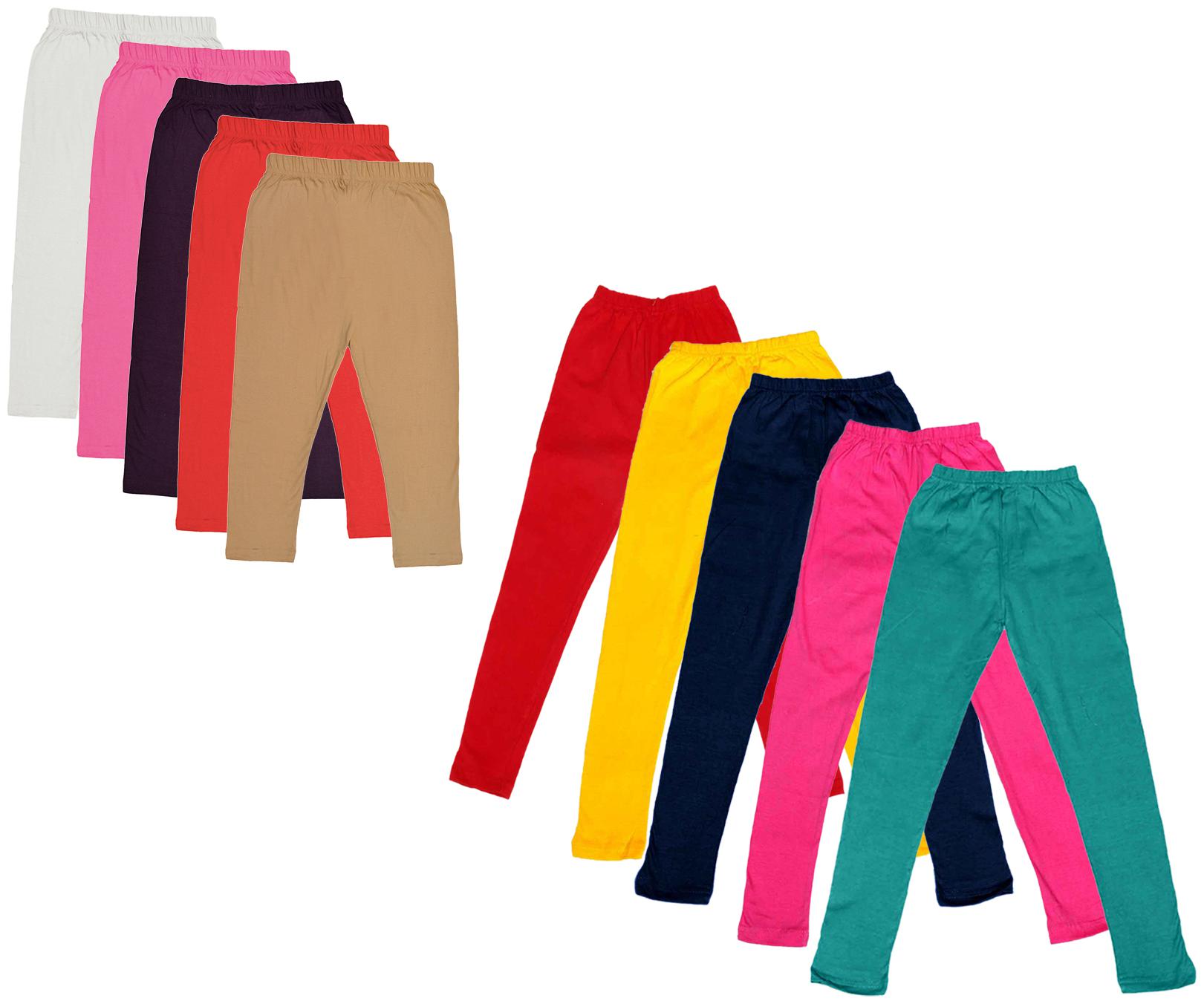 

Kavya Girl Cotton Solid Capri - Multi