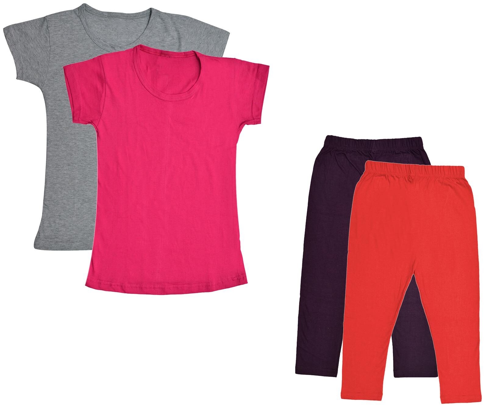 

Kavya Girl Cotton Top Bottom Set - Multi