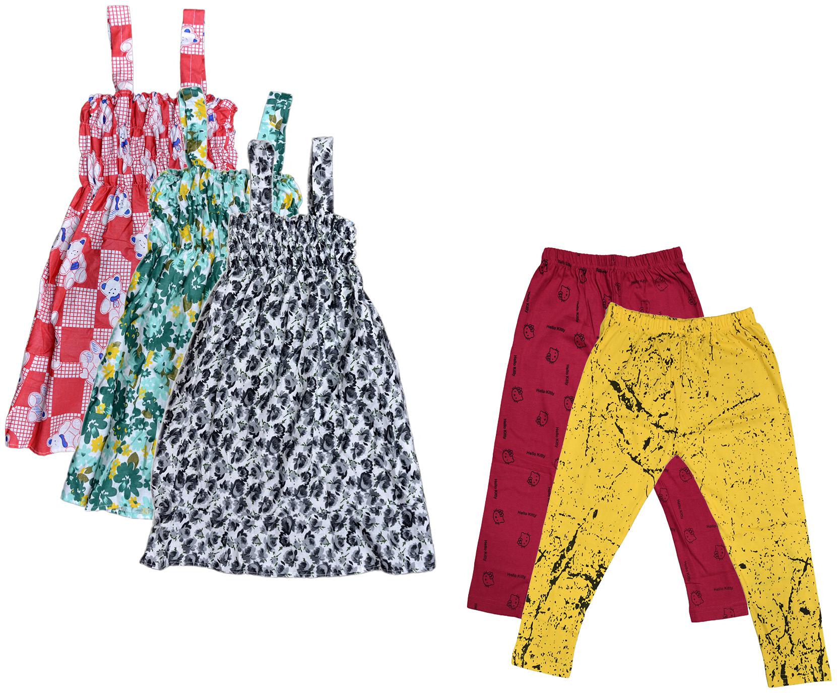 

Kavya Girl Cotton Top Bottom Set - Multi