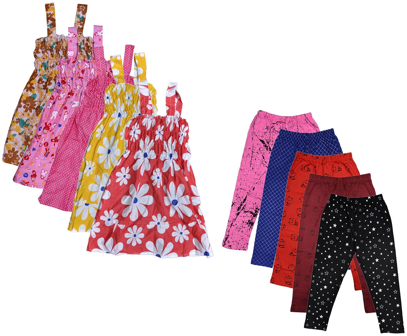 

Kavya Girl Cotton Top Bottom Set - Multi
