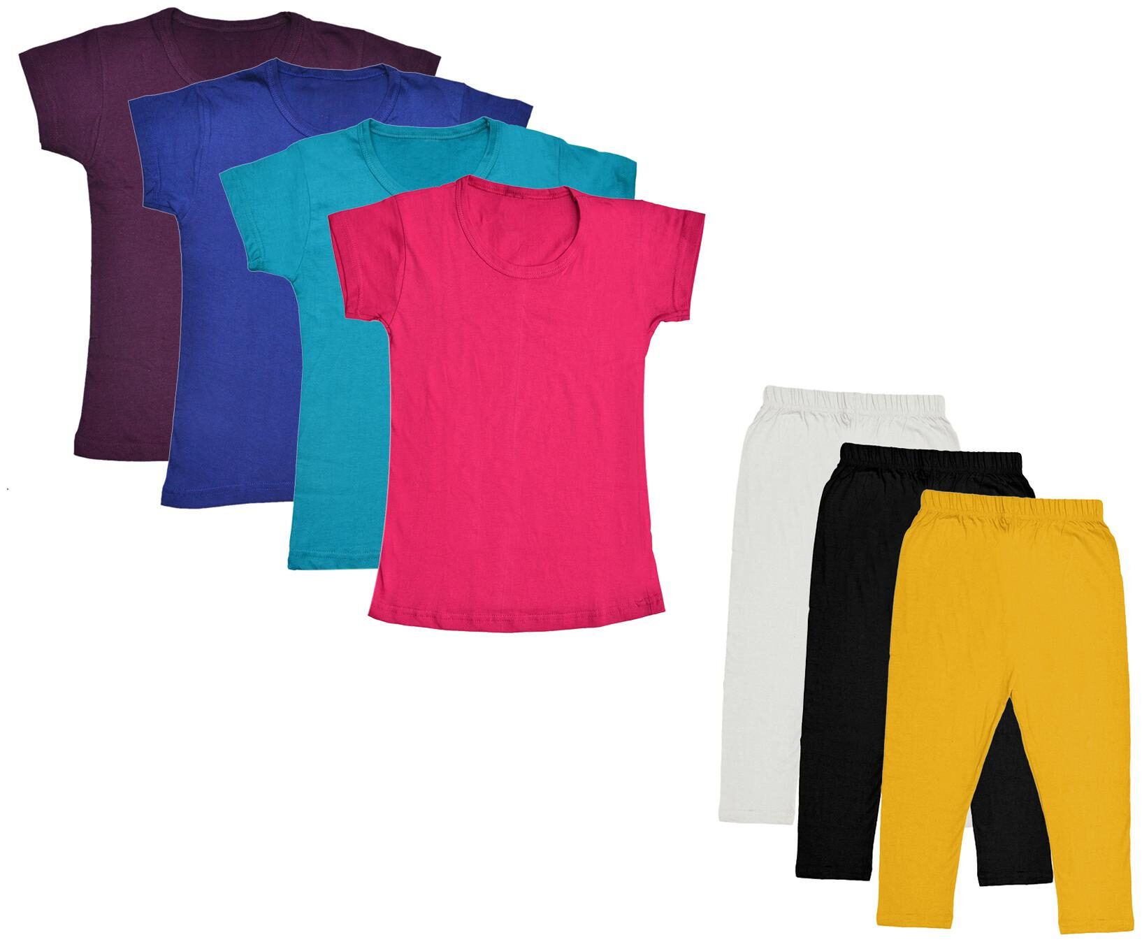 

Kavya Girl Cotton Top Bottom Set - Multi