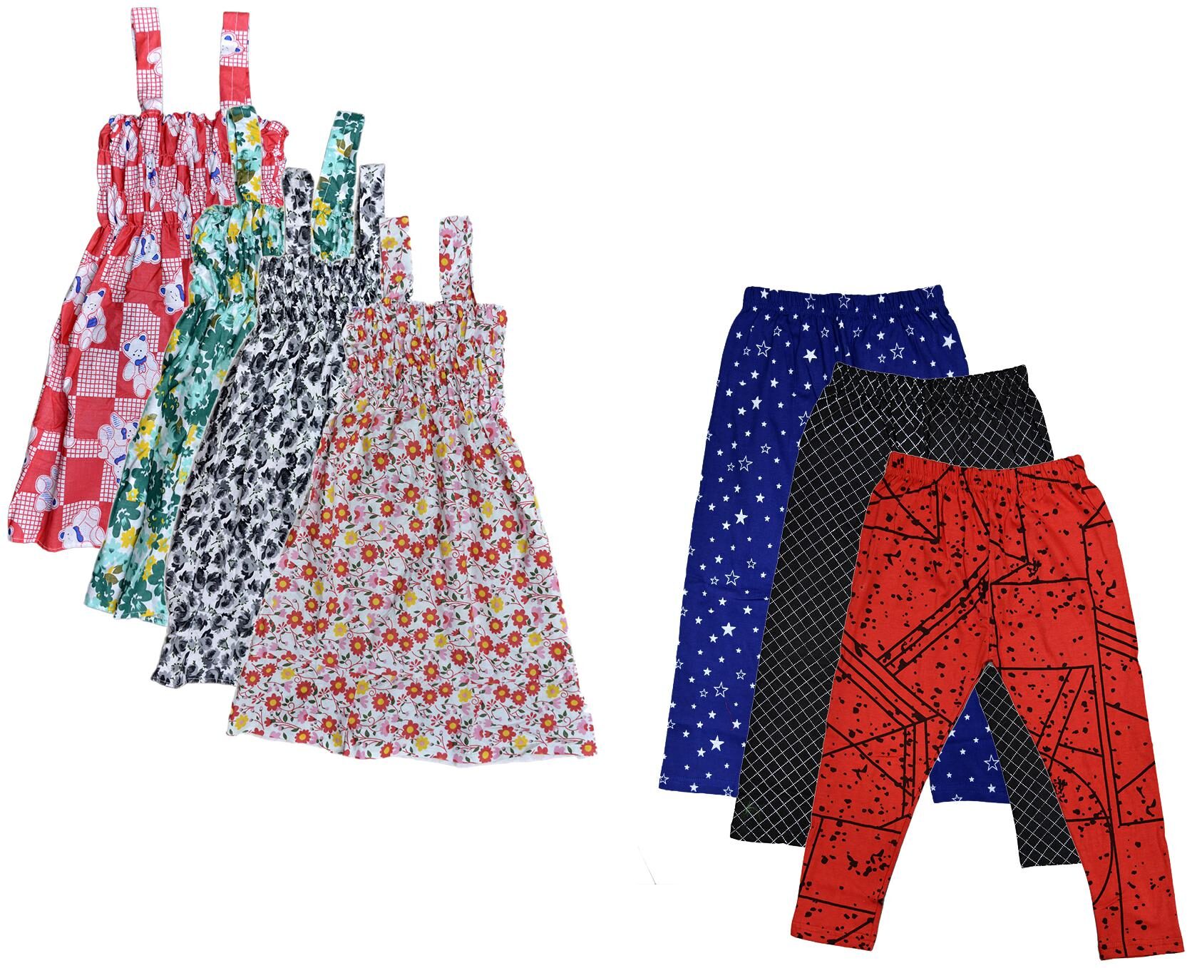 

Kavya Girl Cotton Top Bottom Set - Multi