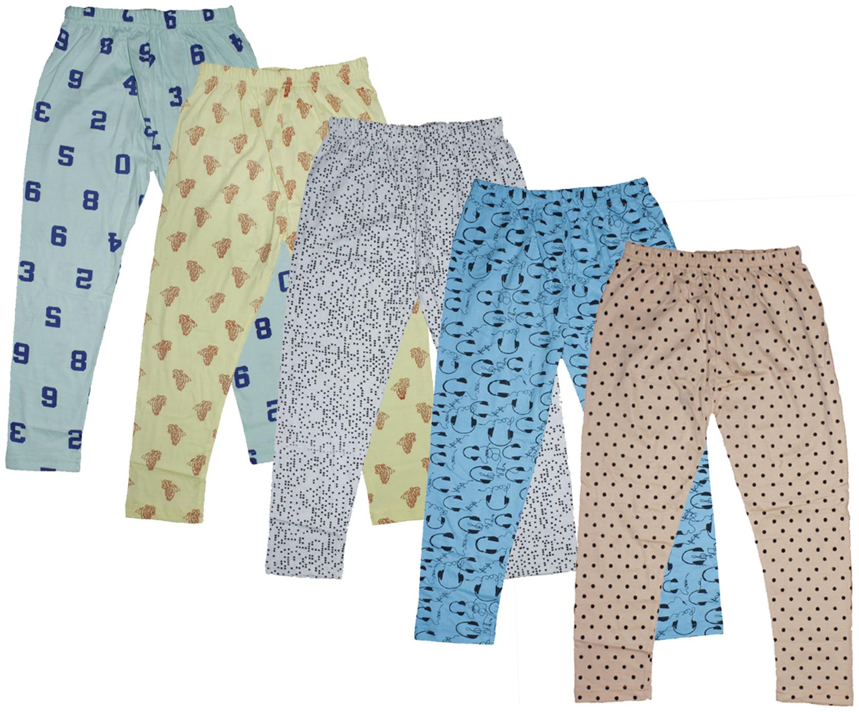 

KAVYA Girls Combo Pack Of Printed Capri Multi (Pack of 5)