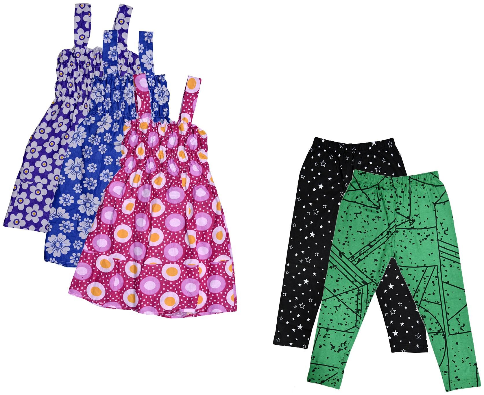 

Kavya Girl Cotton Top Bottom Set - Multi