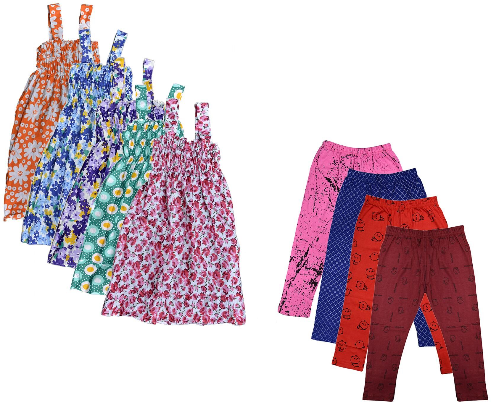 

Kavya Girl Cotton Top Bottom Set - Multi