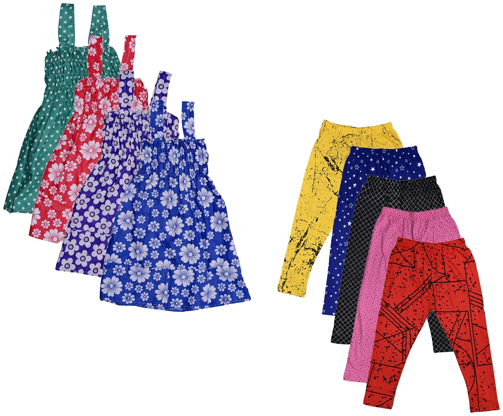 

Kavya Girl Cotton Top Bottom Set - Multi
