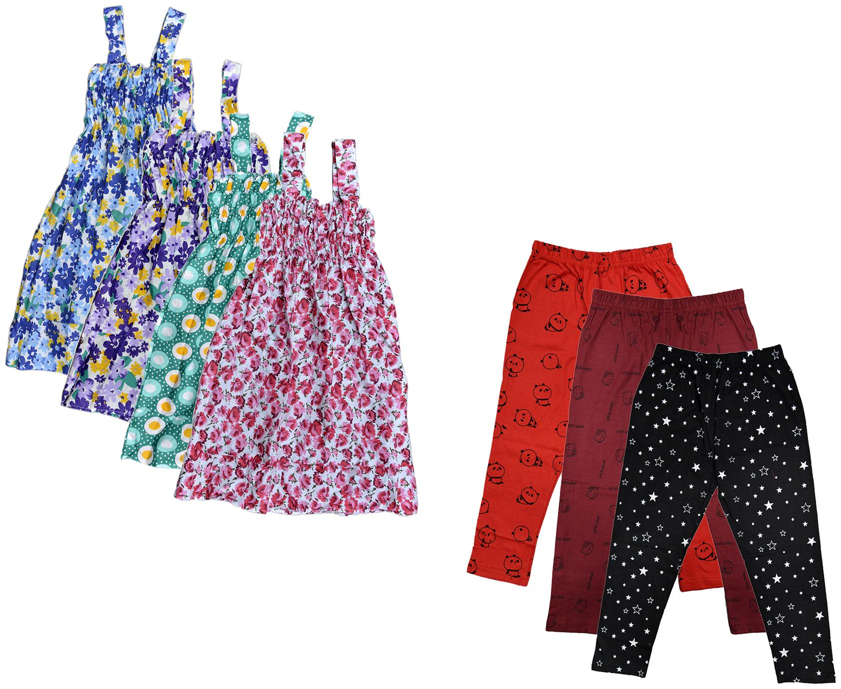 

Kavya Girl Cotton Top Bottom Set - Multi