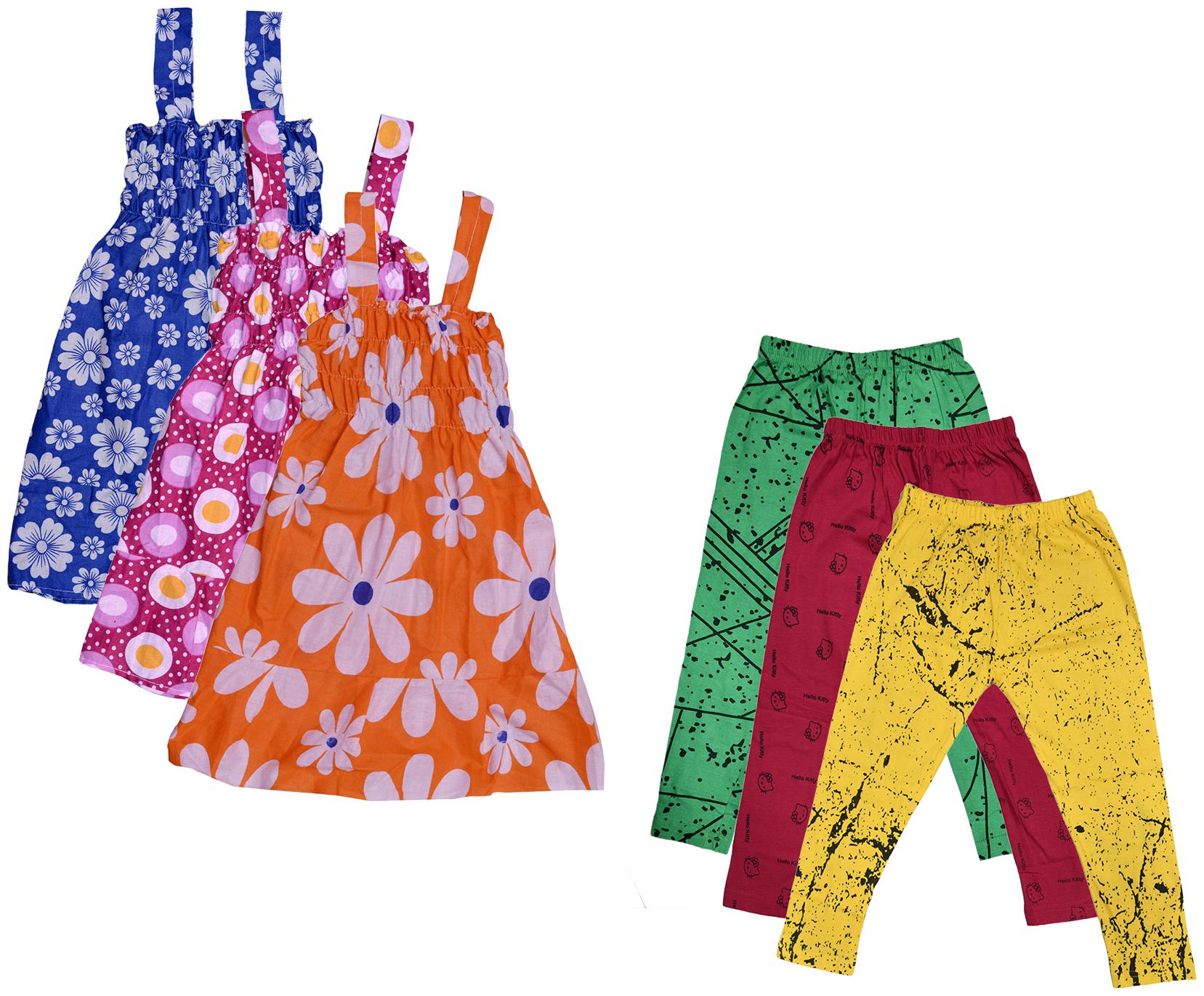 

Kavya Girl Cotton Top Bottom Set - Multi