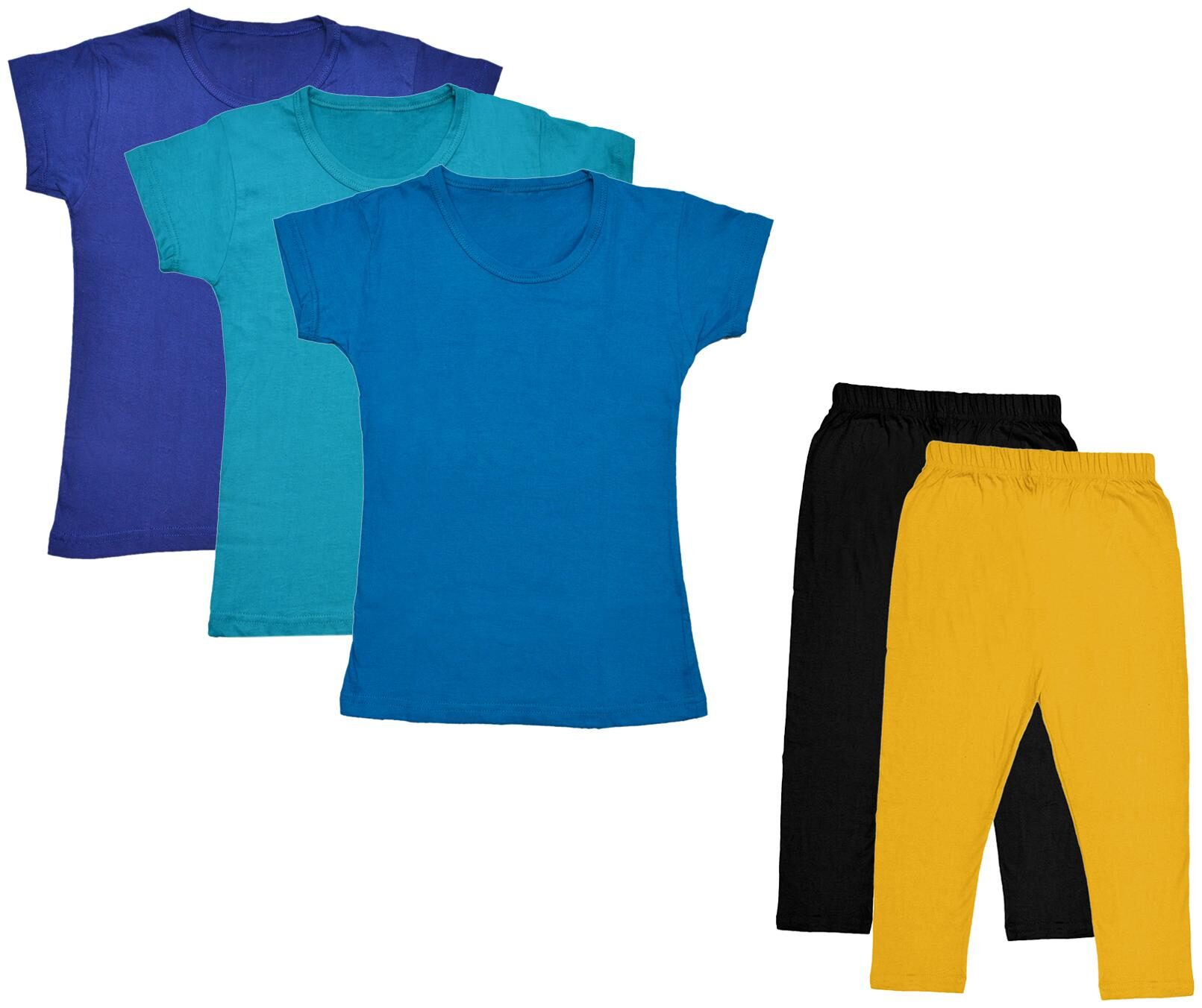 

Kavya Girl Cotton Top Bottom Set - Multi