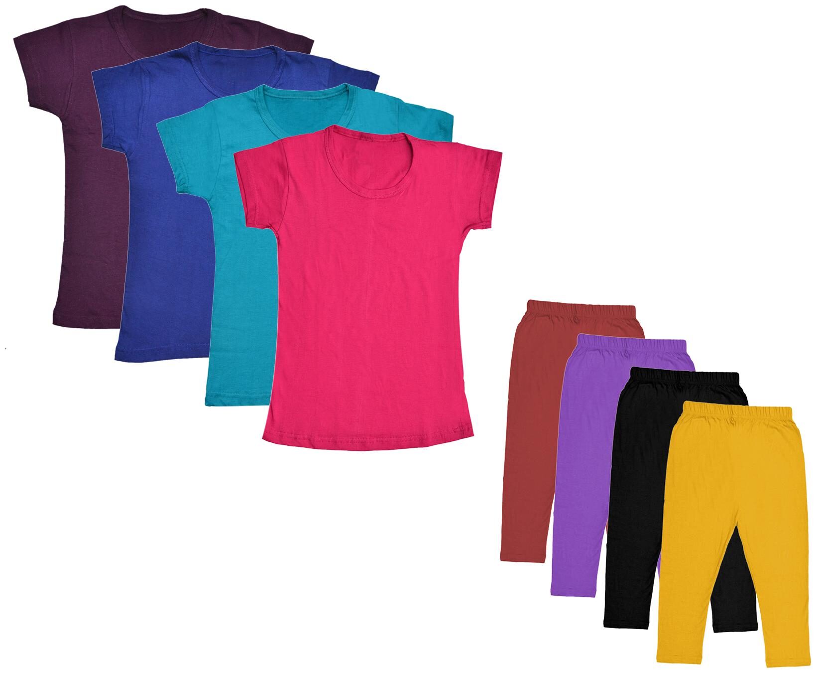 

Kavya Girl Cotton Top Bottom Set - Multi