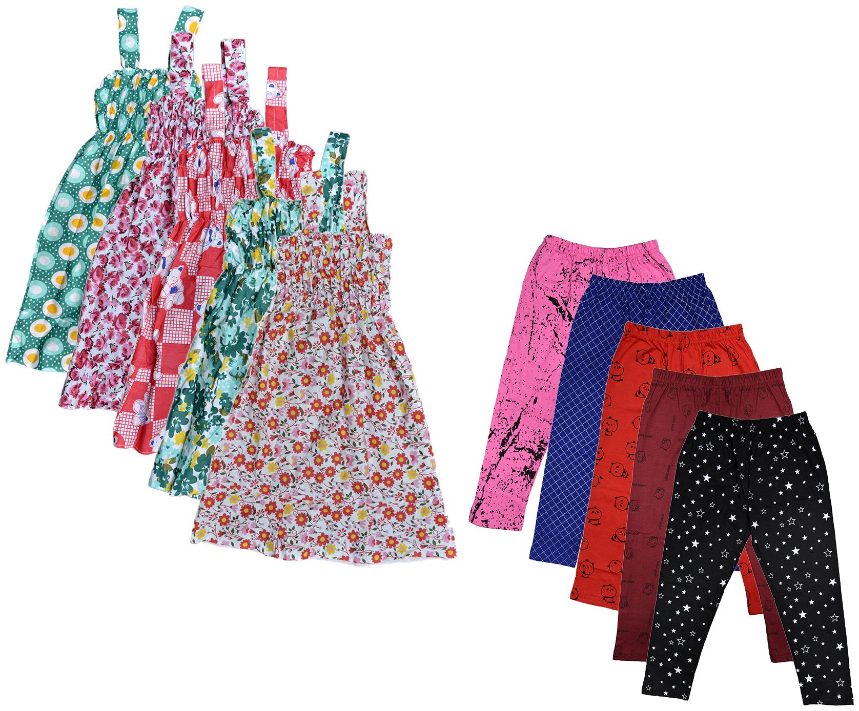 

Kavya Girl Cotton Top Bottom Set - Multi