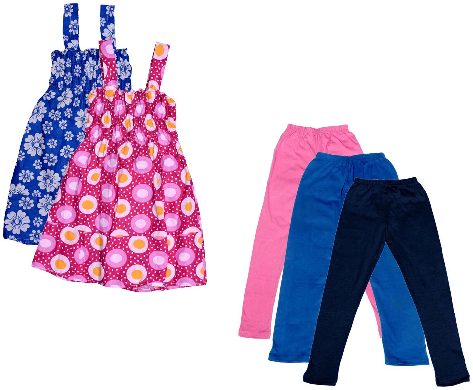

Kavya Girl Cotton Top Bottom Set - Multi