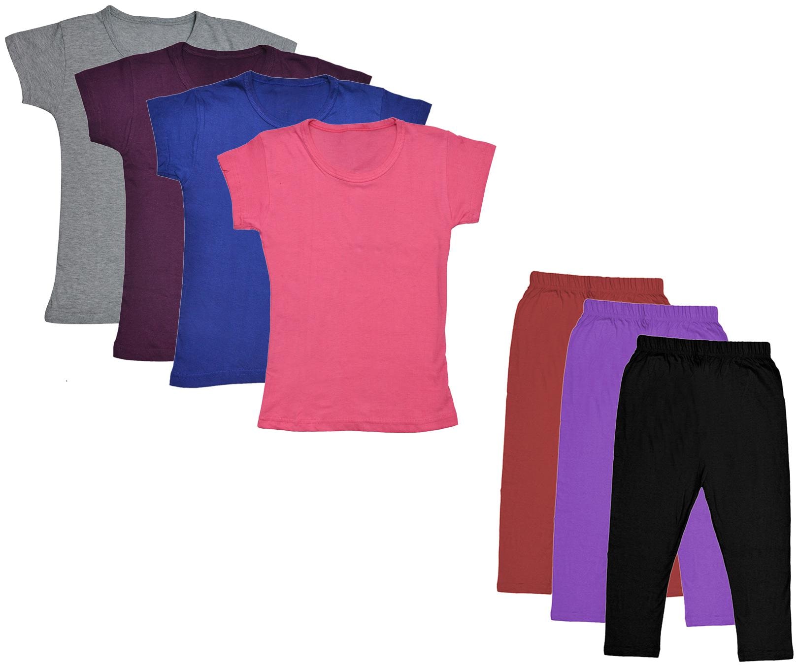 

Kavya Girl Cotton Top Bottom Set - Multi