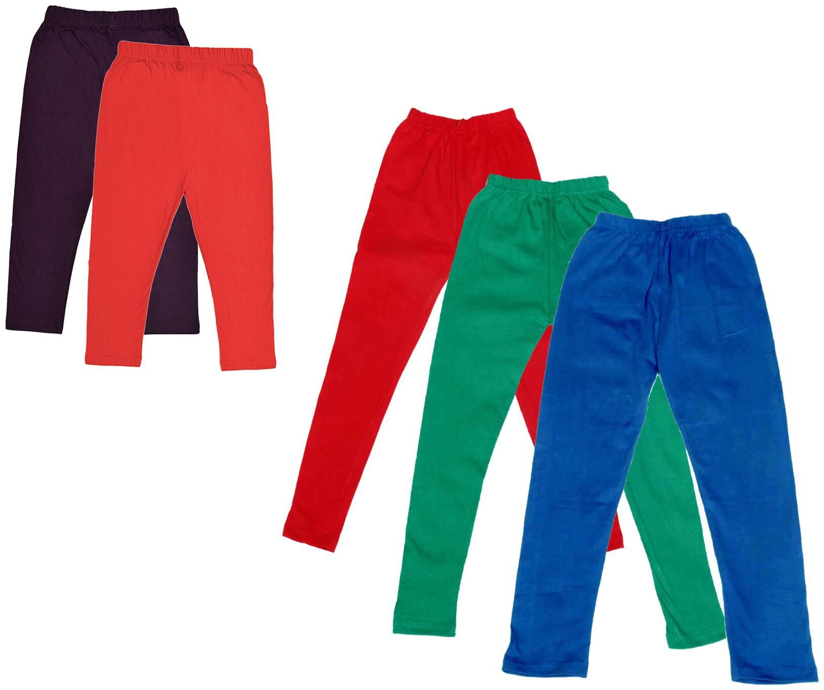 

Kavya Girl Cotton Solid Capri - Multi