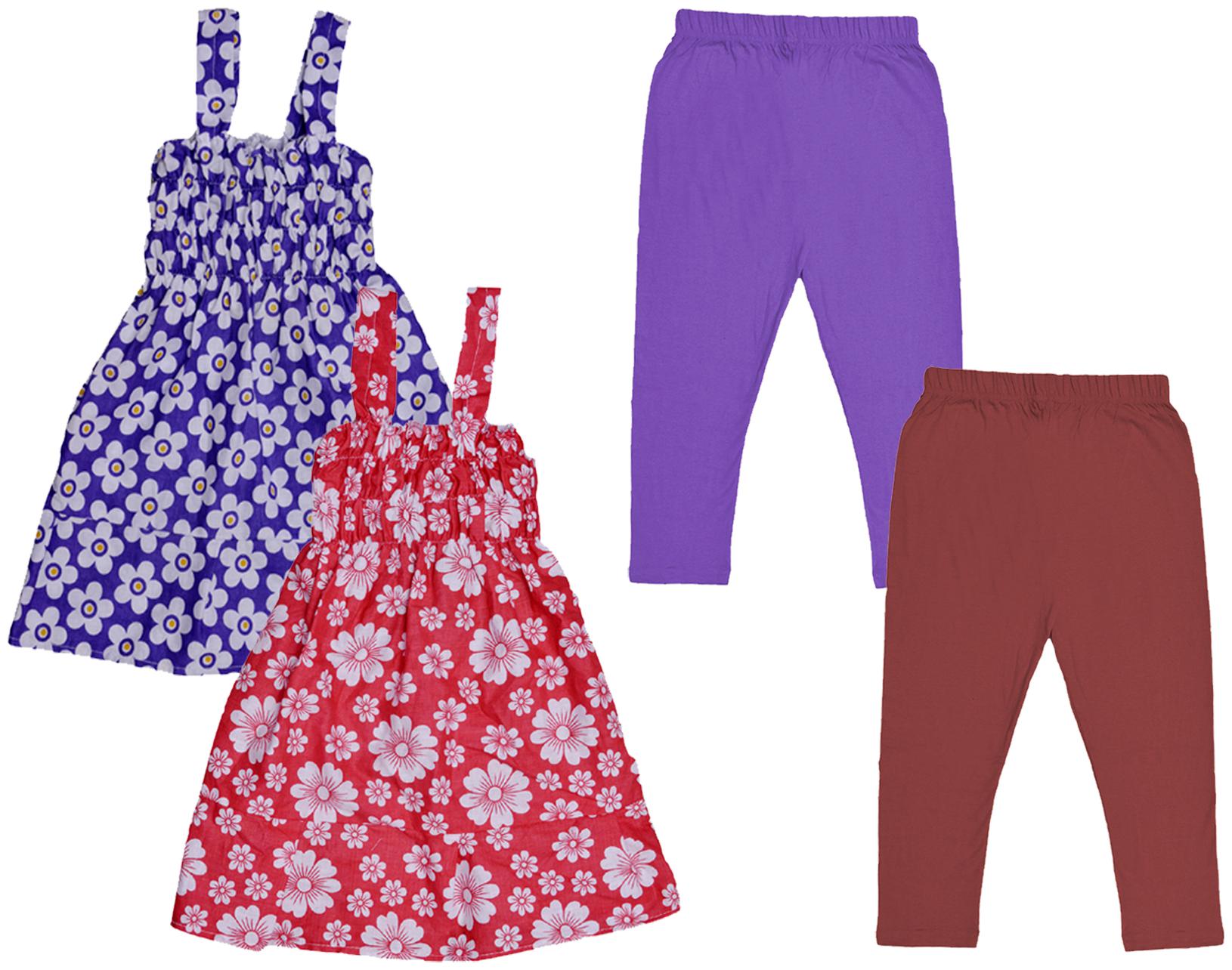 

Kavya Girl Cotton Top Bottom Set - Multi