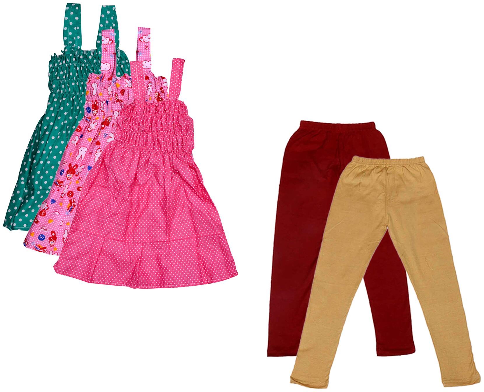

Kavya Girl Cotton Top Bottom Set - Multi
