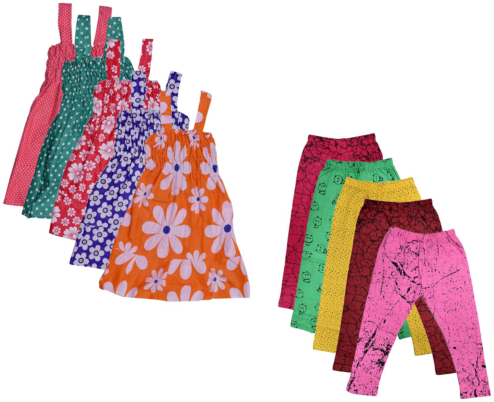 

Kavya Girl Cotton Top Bottom Set - Multi