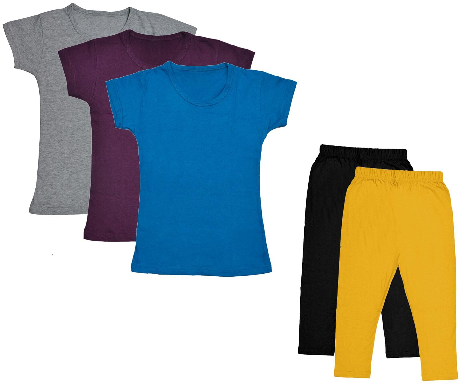 

Kavya Girl Cotton Top Bottom Set - Multi