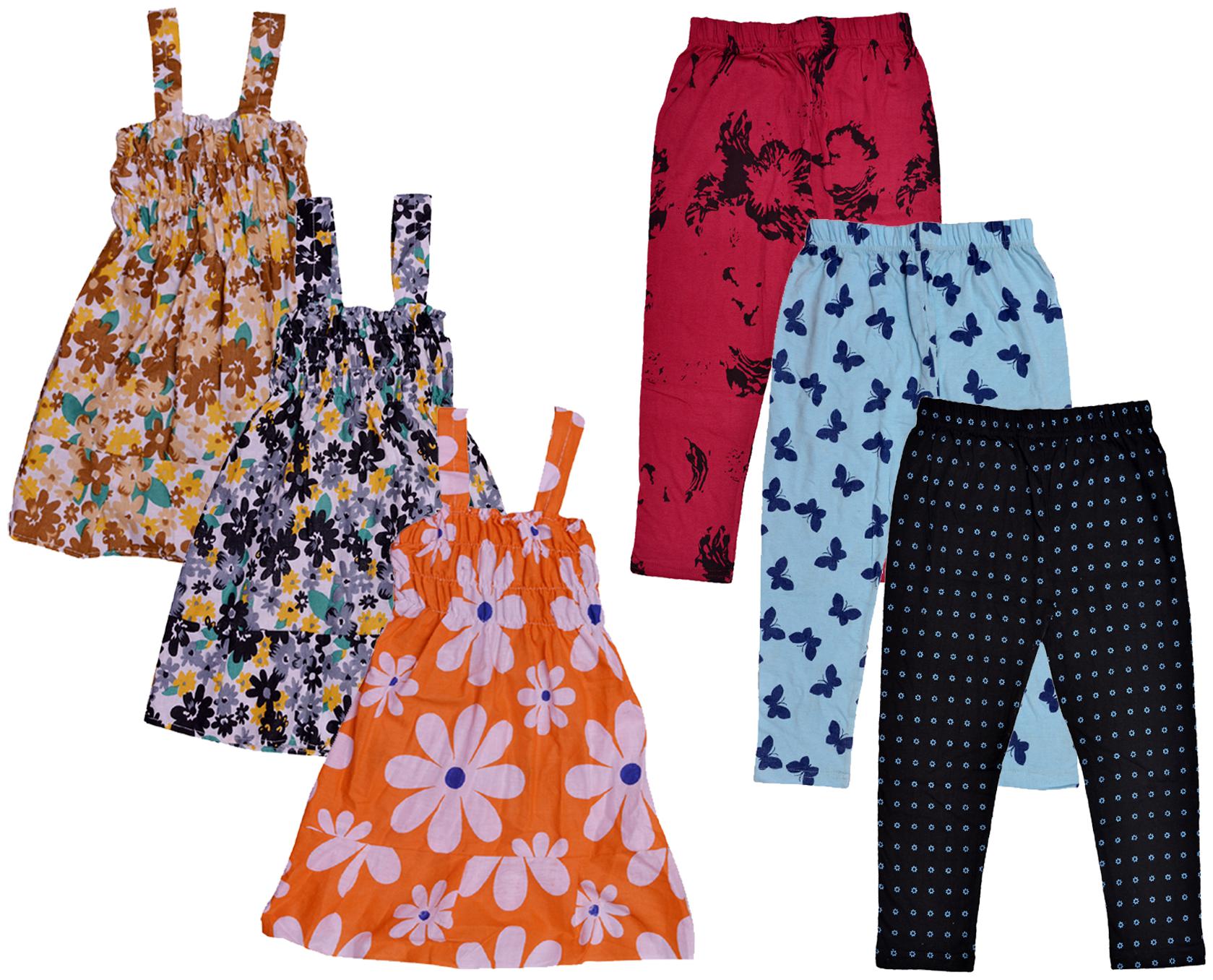 

Kavya Girl Cotton Top Bottom Set - Multi