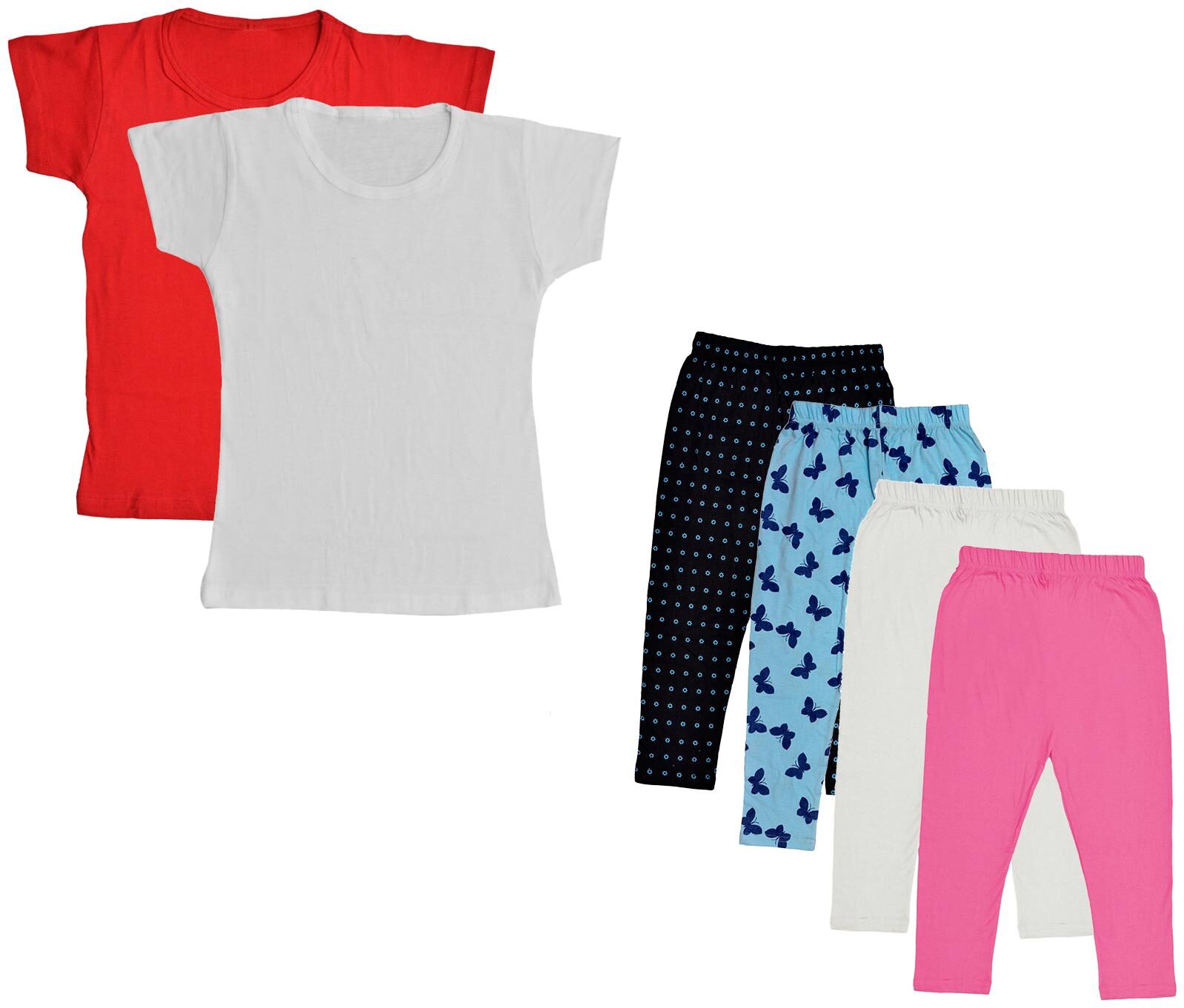 

Kavya Girl Cotton Top Bottom Set - Multi