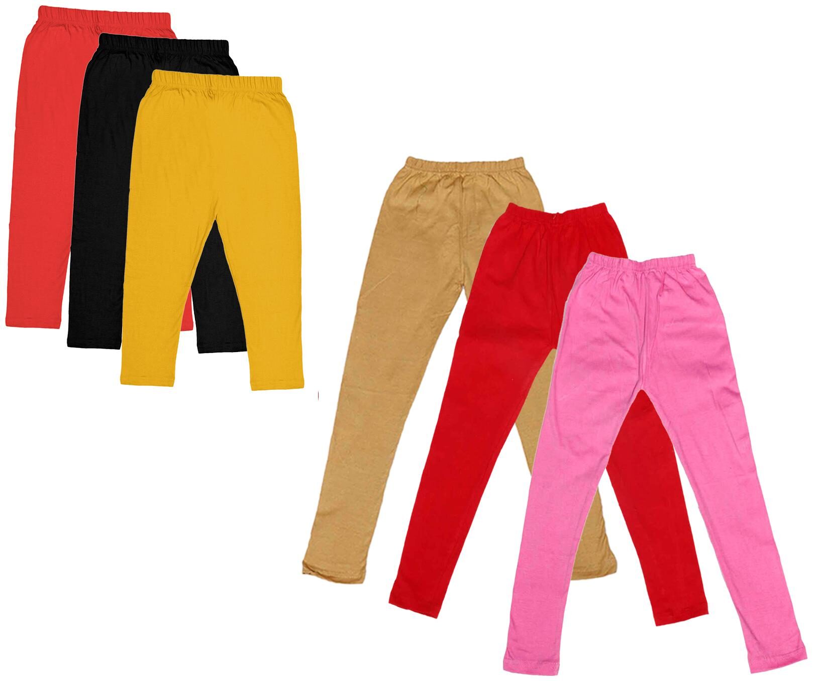 

Kavya Girl Cotton Solid Capri - Multi