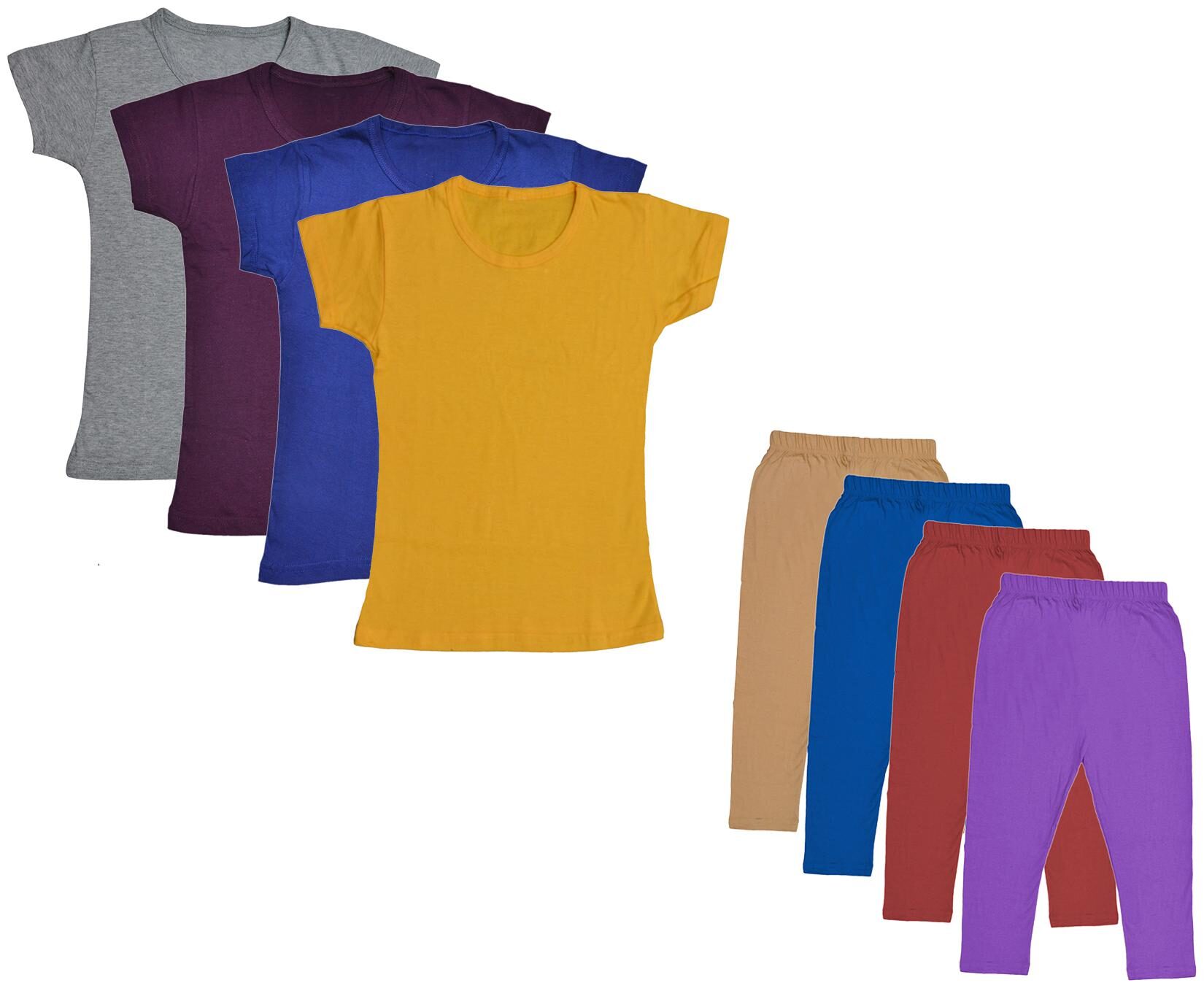 

Kavya Girl Cotton Top Bottom Set - Multi